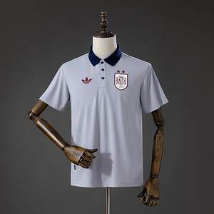 Espanha · 2026 2 Stars Lifestyler Polo Shirt Cinza